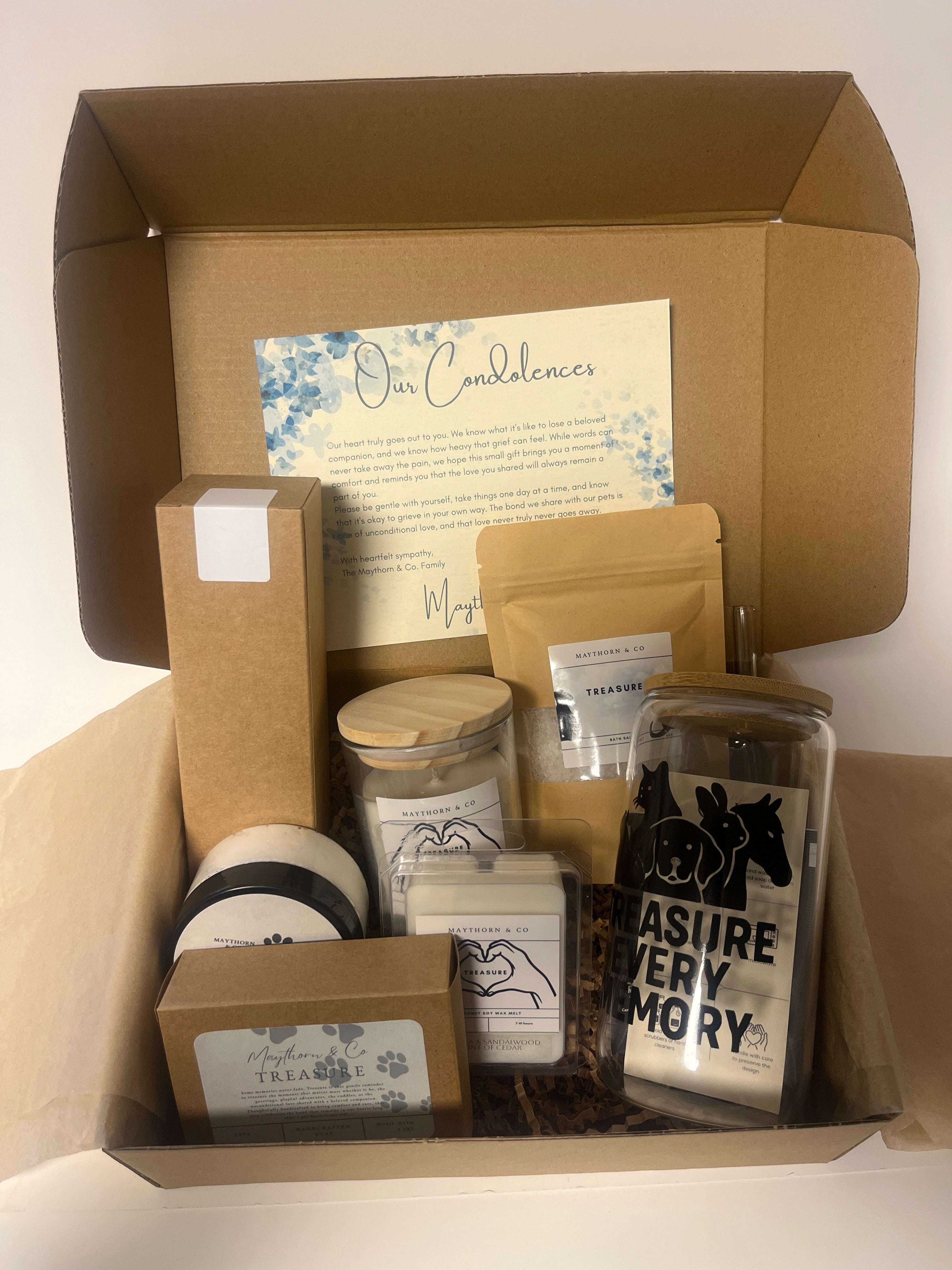 Pet Memorial Comfort Box - Treasure – Maythorn & Co